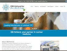 Tablet Screenshot of idb-holland.com